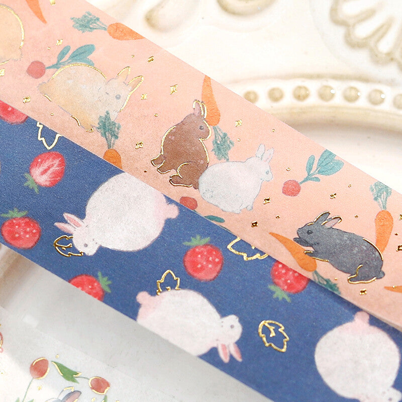 Rabbit Country Strawberry Washi Tape
