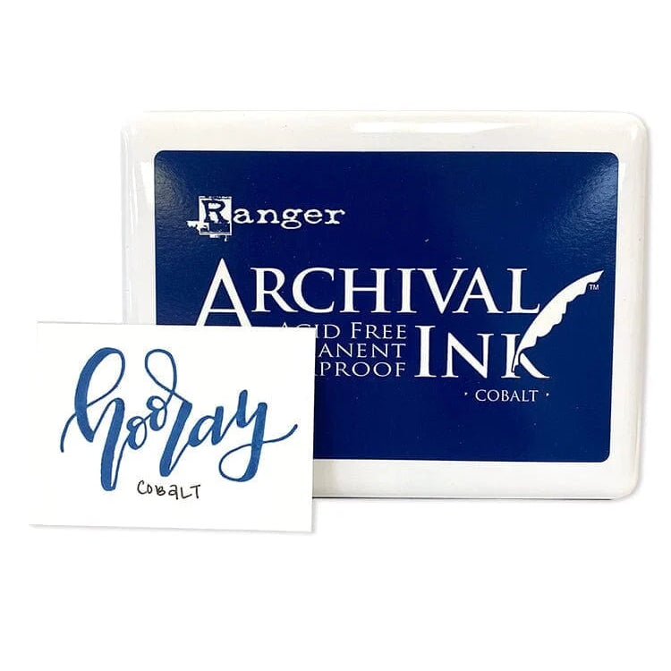 Ranger Archival Ink Jumbo InkPad - Cobalt
Archival Inks™ provide long-lasting stamping results that are permanent on many surfaces. Get a crisp image that doesn't bleed over water-based inks and markers, acrylic paint, watercolors, Tim Holtz® Alcohol Ink and more.