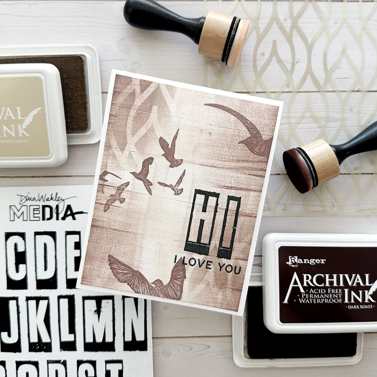 Ranger Archival Ink Pad - Dark Roast
Archival Inks™ provide lasting stamping results that are permanent on many surfaces. Get a crisp image that doesn't bleed over water-based inks, markers, acrylic paint, watercolors, and more. Pads can be easily re-inked with the coordinating Archival Ink Re-Inker.