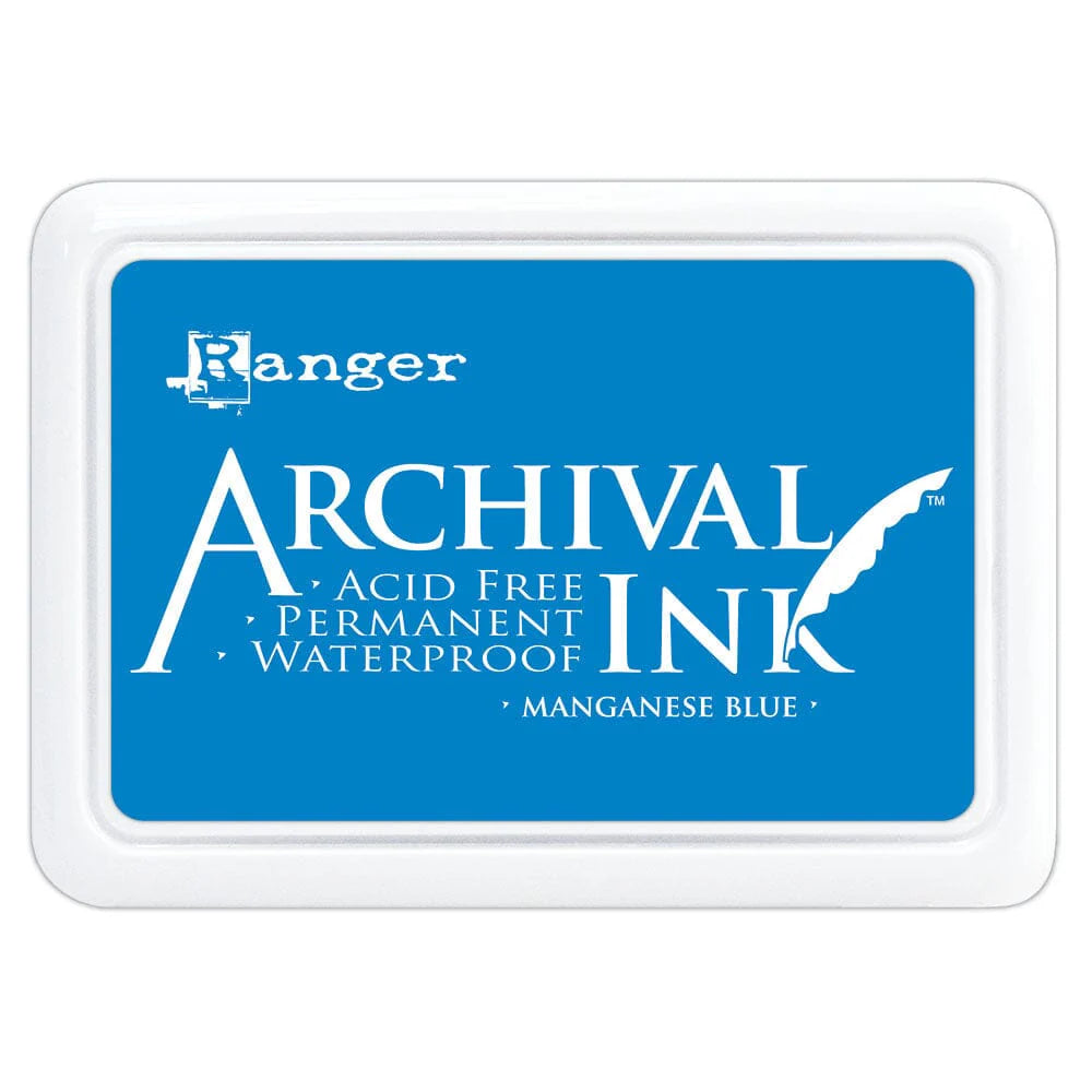 Almohadilla de tinta de archivo Ranger azul manganeso n.° 0