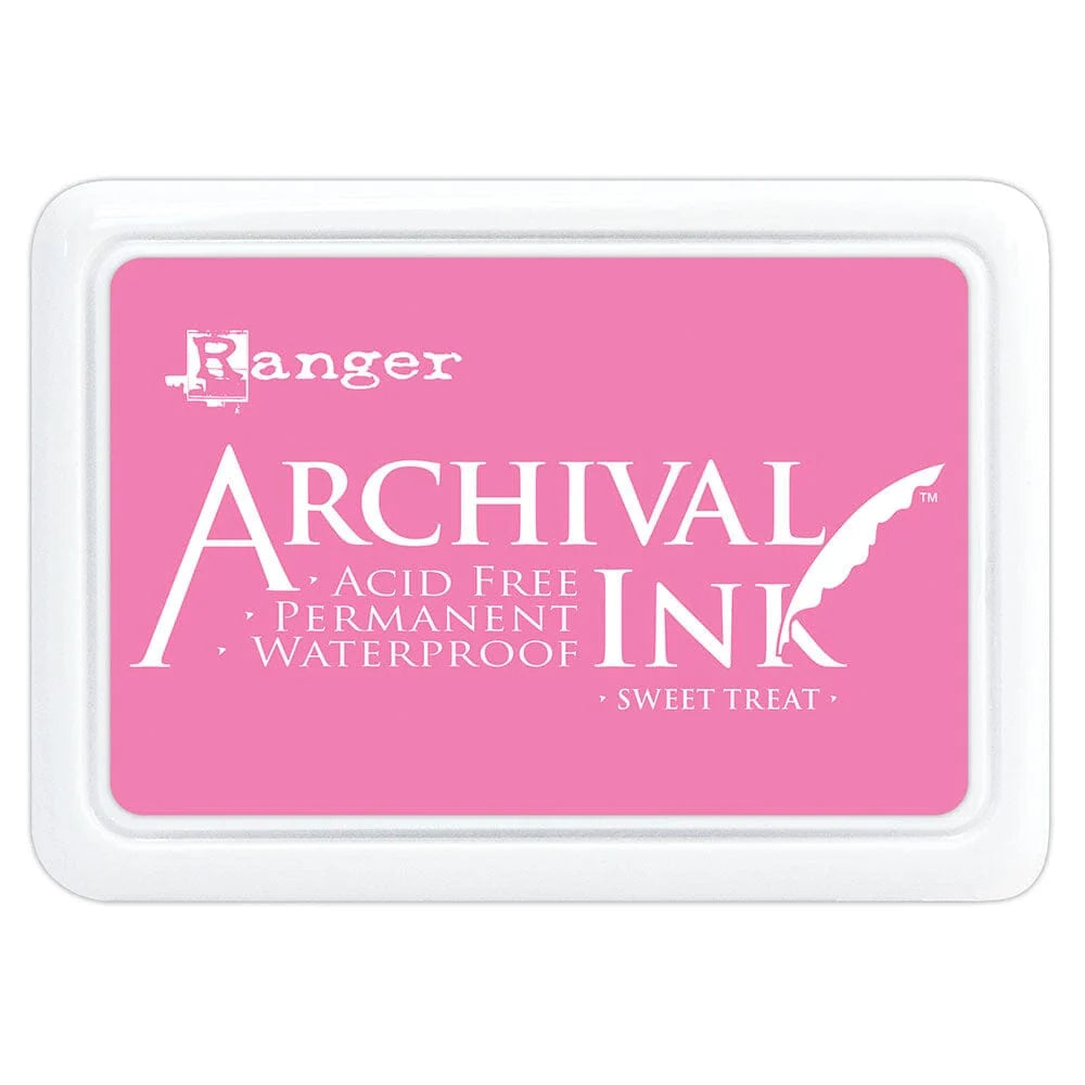 Ranger Archival Ink Pad - Sweet Treat
Archival Inks™ provide lasting stamping results that are permanent on many surfaces. Get a crisp image that doesn't bleed over water-based inks, markers, acrylic paint, watercolors, and more. Pads can be easily re-inked with the coordinating Archival Ink Re-Inker.