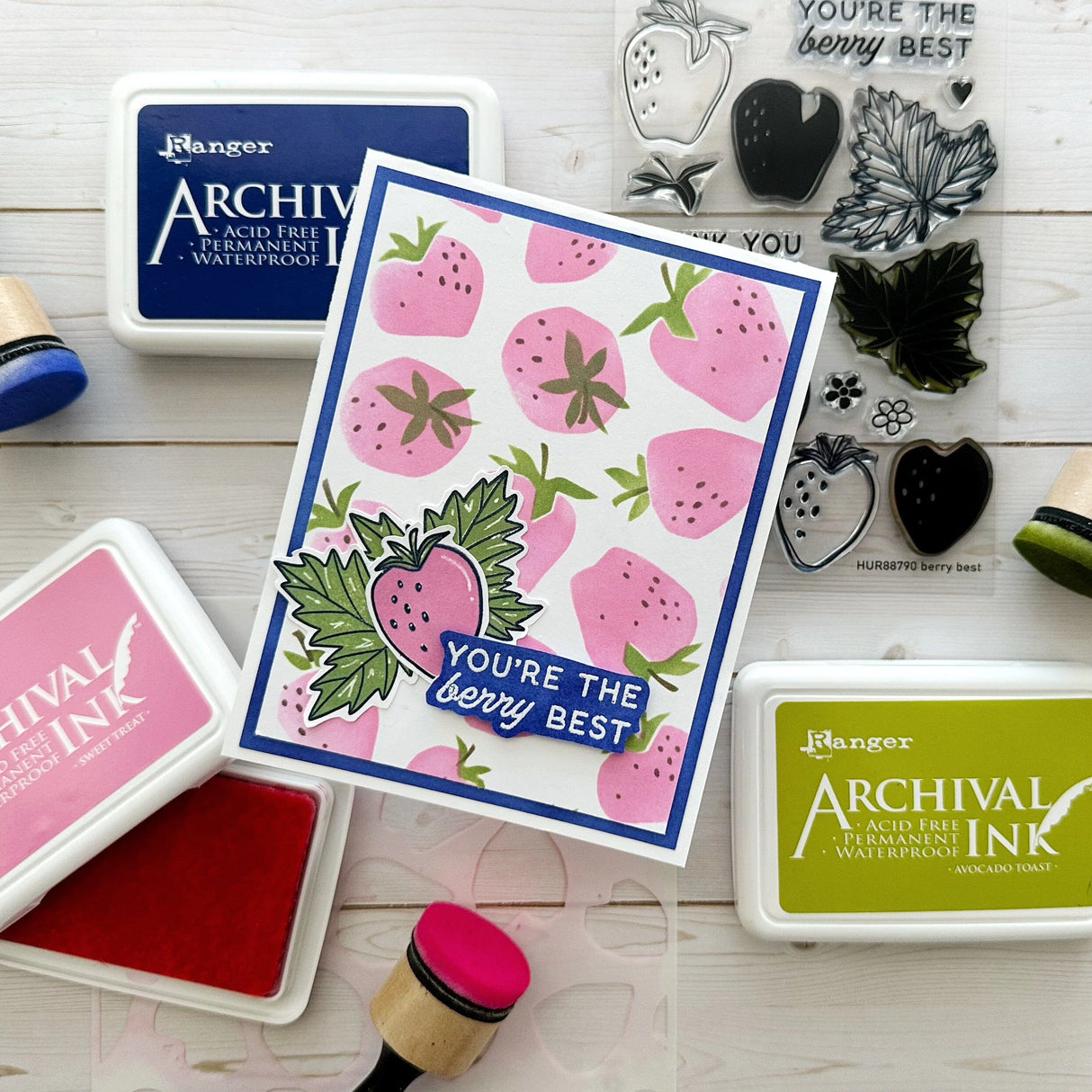 Ranger Archival Ink Pad - Sweet Treat
Archival Inks™ provide lasting stamping results that are permanent on many surfaces. Get a crisp image that doesn't bleed over water-based inks, markers, acrylic paint, watercolors, and more. Pads can be easily re-inked with the coordinating Archival Ink Re-Inker.