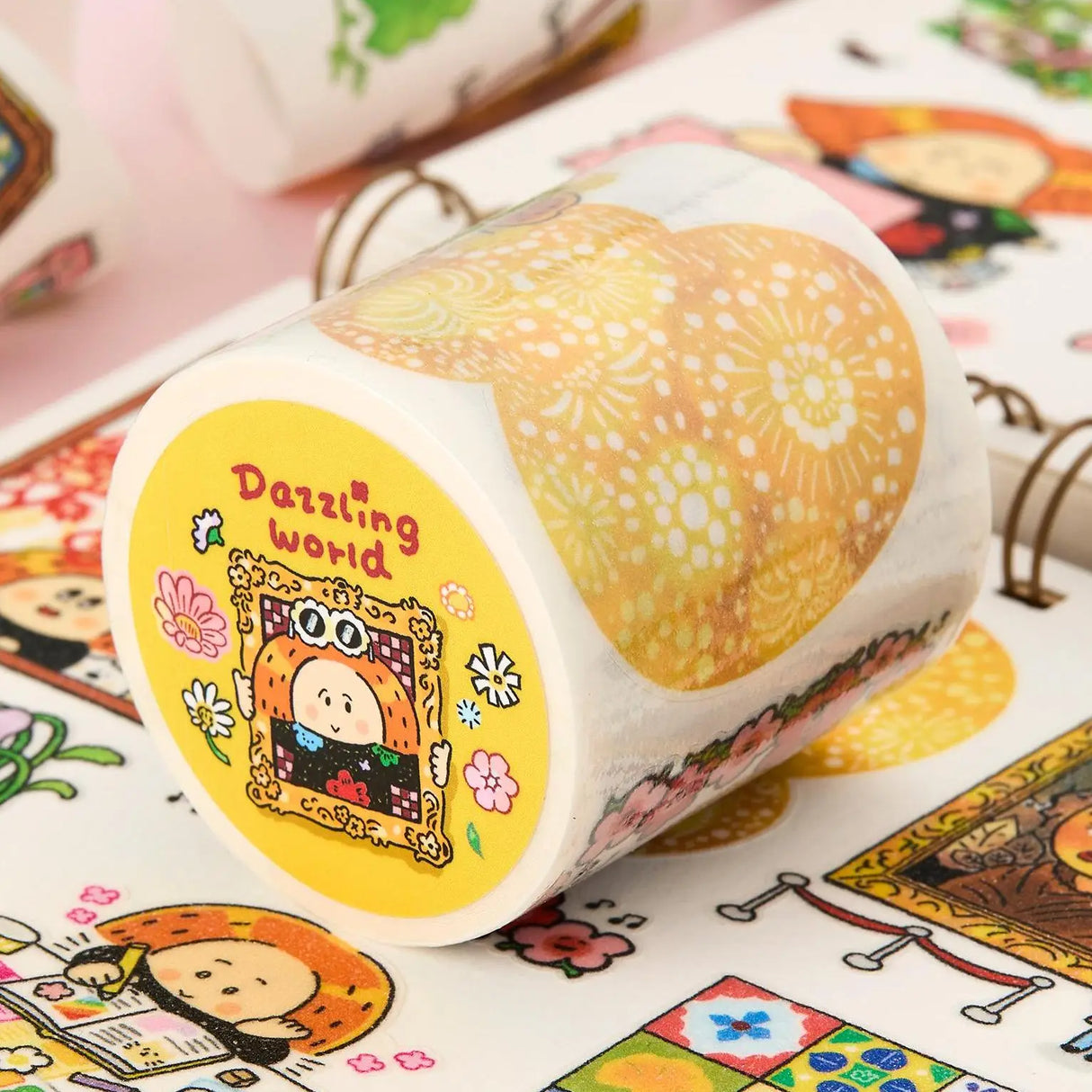 Step into a world that shimmers. Our Dazzling World Kisscut Washi Tape features dreamy illustrations with a sparkle / bling finish - catching the light with every angle for a touch of everyday magic.
The kisscut design lets you peel off individual pieces effortlessly, no scissors required. Perfect for planners, journals, scrapbooks, and adding a little extra shine to anything you create.
Peel. Stick. Sparkle.
Choose from the following products
.: Full Roll Washi Tape
Materials:
.: Die Cut W