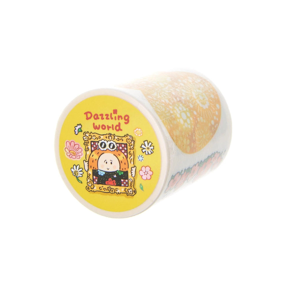 Step into a world that shimmers. Our Dazzling World Kisscut Washi Tape features dreamy illustrations with a sparkle / bling finish - catching the light with every angle for a touch of everyday magic.
The kisscut design lets you peel off individual pieces effortlessly, no scissors required. Perfect for planners, journals, scrapbooks, and adding a little extra shine to anything you create.
Peel. Stick. Sparkle.
Choose from the following products
.: Full Roll Washi Tape
Materials:
.: Die Cut W
