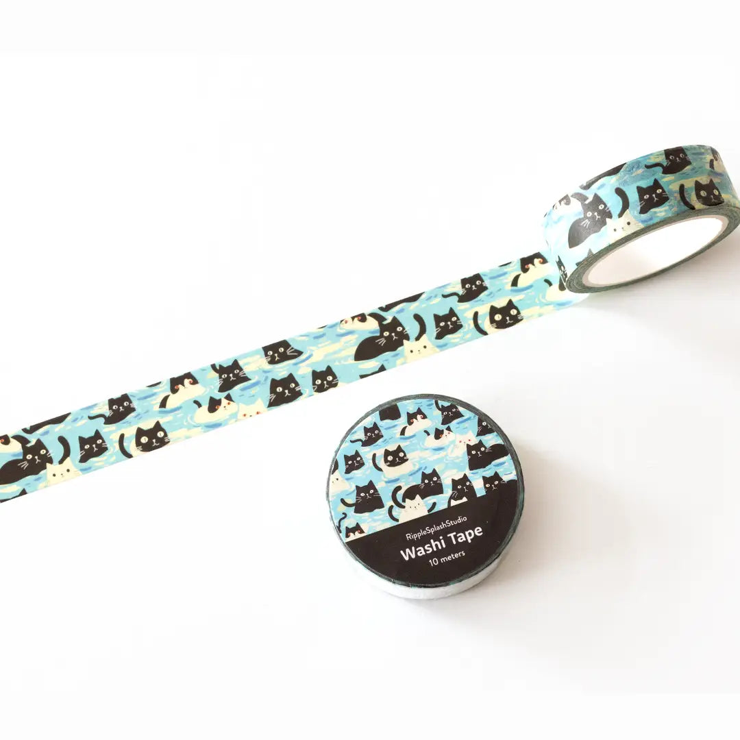 Decorative washi tape featuring playful illustrated cats in a repeating pattern on a soft blue background. Perfect for planners, journals, gift wrapping, scrapbooking, and creative projects. Easy to tear, repositionable, and residue-free.
🌈 Key Features:
Dimensions: 15mm wide x 10 meters (32.8 feet) in length
Contains: 1 washi tape roll
High-quality washi tape material
Easy to tear and reposition
Perfect for scrapbooking, journaling, and crafts