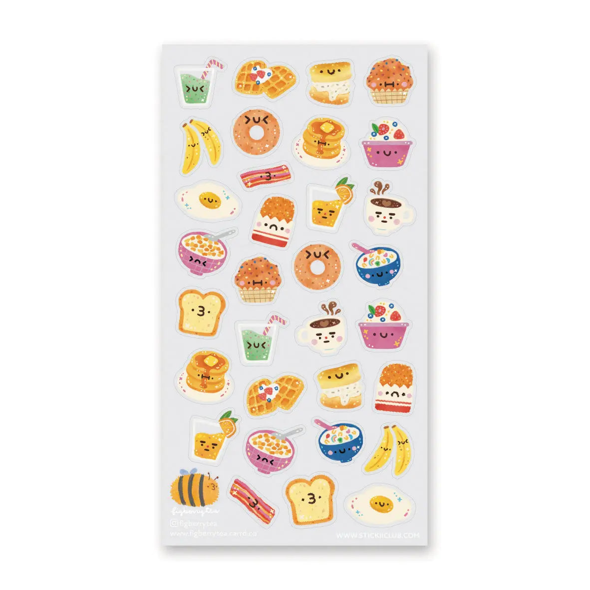 🥞🥣 Ready for @figberrytea’s cheerful breakfast bunch? From smiley pancakes to cozy mugs, this sheet is packed with the happiest little morning bites. Whether you’re team waffles, cereal, or a classic sunny-side-up, these adorable treats are ready to brighten your planner, journal, and morning.
Art by: @figberrytea