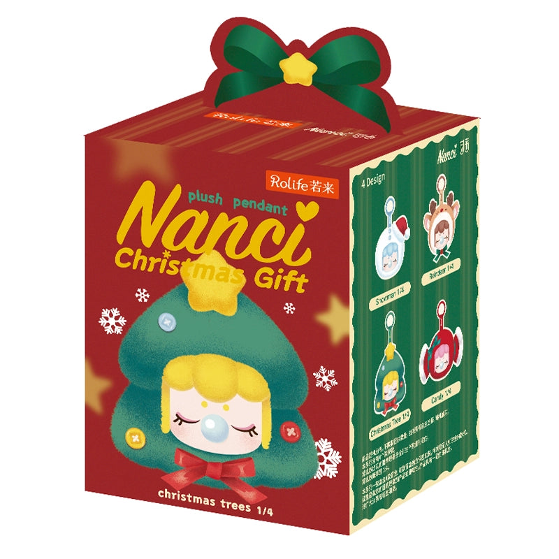 Rolife Nanci Christmas Gift Plush Pendant Blind Box
Surprise Plush Pendants: This series includes 4 different plush pendants.
Box size:105*102*140 mm