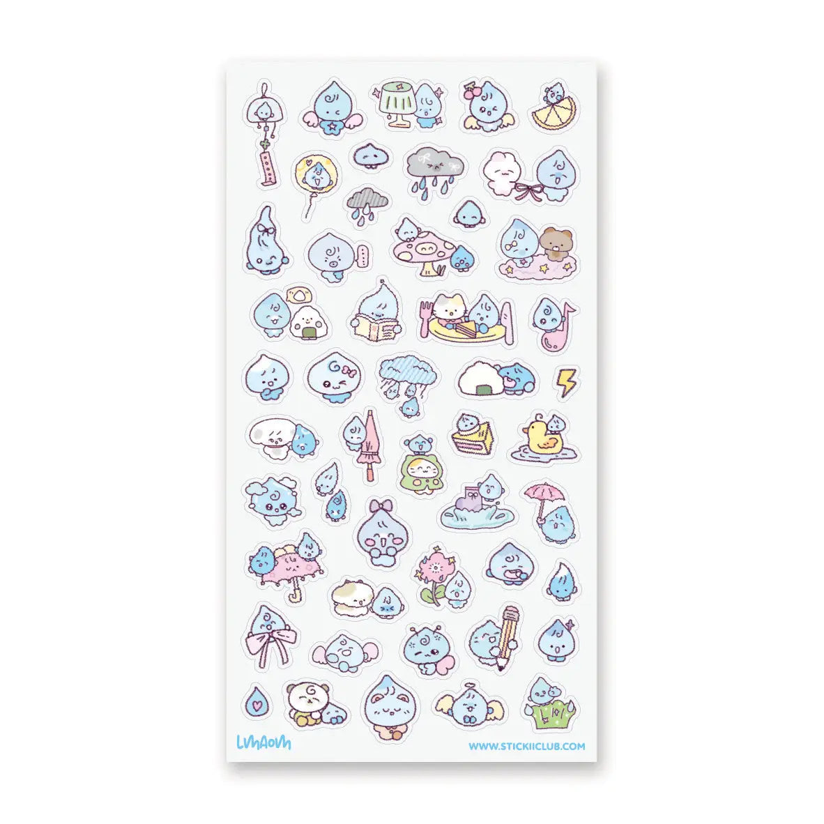🌧️💧 A tiny rainstorm has rolled in, and it brought the sweetest little raindrops with it! These blue raindrop friends splash through puddles, nap under sleepy clouds, share cozy snacks, play tiny tunes, and turn every gloomy sky into something soft, silly, and full of heart. Perfect for adding a sprinkle of rainy-day sweetness wherever you need a little extra cheer!