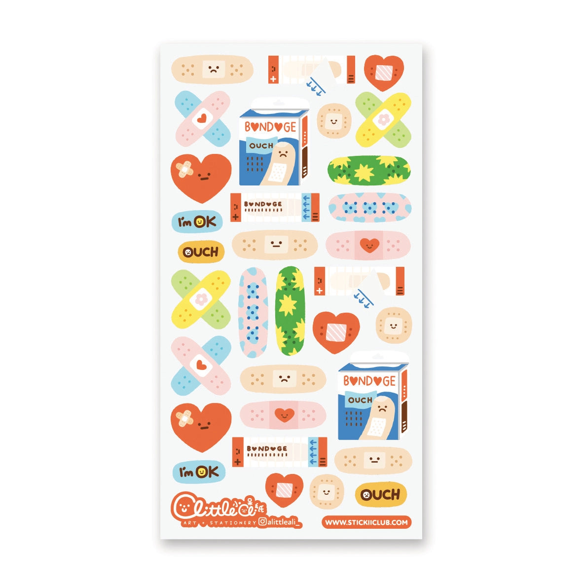🩹💖 With these little bandages by @alittleali_, you can use them in your journal as reminders of how sometimes we get hurt but we just need to take the time to heal! Bright, cheerful, and full of healing vibes, these stickers are all about patching yourself up with kindness and patience.
Art by: @alittleali_