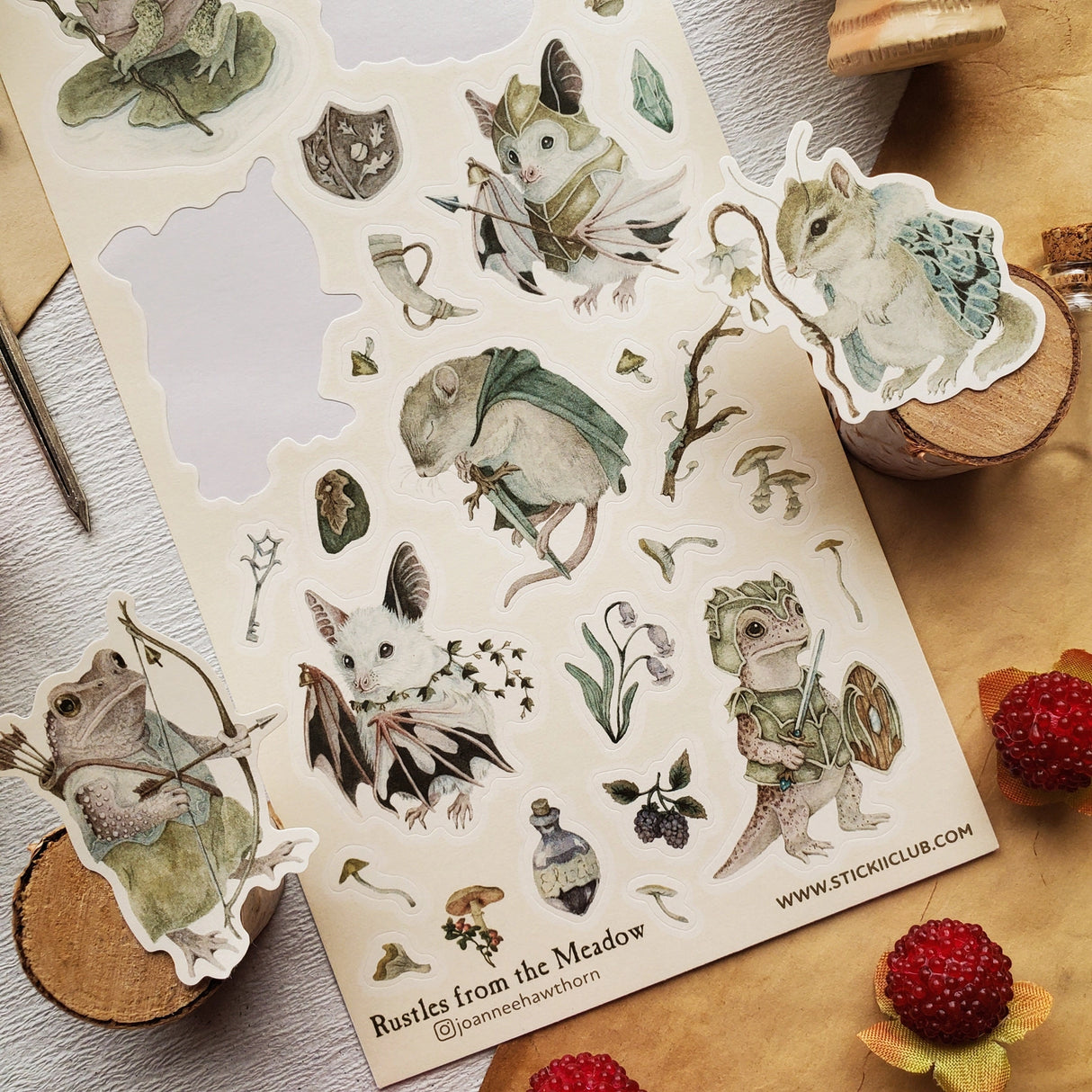 STICKII - Warrior Critters Sticker Sheet