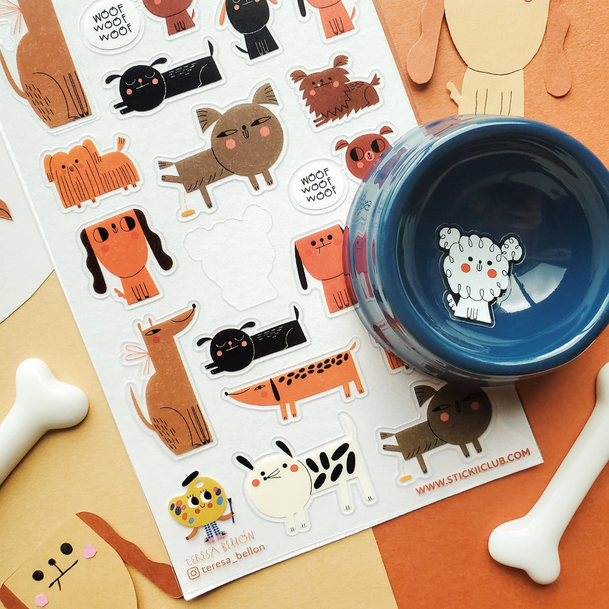 STICKII Pawfect Pups Sheet
🐕💖 Come hang with the wildest pack at the dog park! From the fluffy to the sassy to the ultimate nap champion (we see you, sleepy pup!), @teresa_bellon’s lovable crew is here to bring all the tail wags and snuggles.