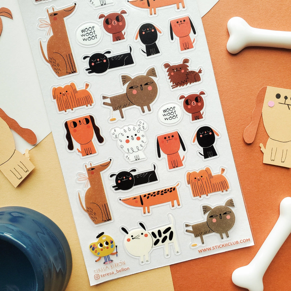 STICKII Pawfect Pups Sheet
🐕💖 Come hang with the wildest pack at the dog park! From the fluffy to the sassy to the ultimate nap champion (we see you, sleepy pup!), @teresa_bellon’s lovable crew is here to bring all the tail wags and snuggles.