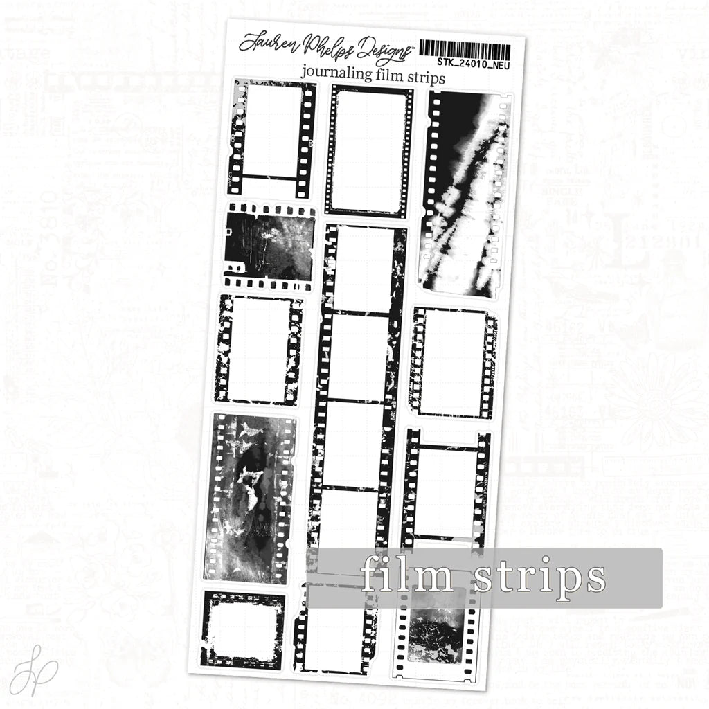 LPD Journaling Film Strips | Classically Chic Basics Sticker Sheet
