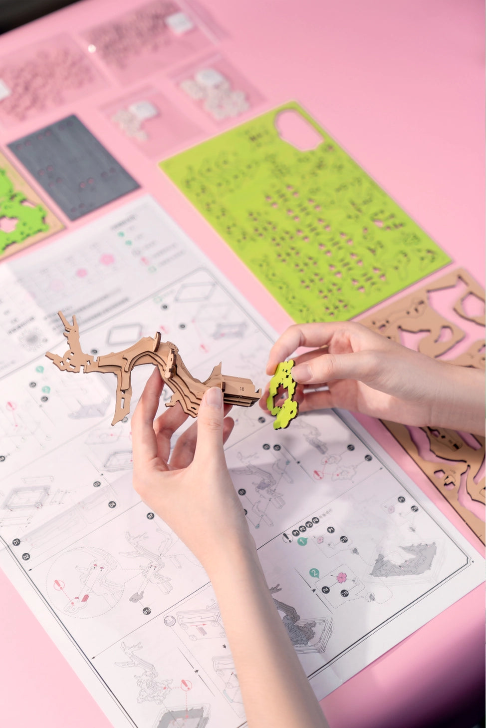 Bring the serene beauty of nature into your home with this captivating DIY 3D wooden puzzle kit, featuring a delicate cherry blossom bonsai tree. This enchanting puzzle lets you craft a stunning, intricate tree adorned with blooming cherry blossoms, all from precision-cut wooden pieces that fit together seamlessly. Perfect for displaying in your home or office, this elegant puzzle serves as a reminder of the peaceful beauty of cherry blossoms in bloom.