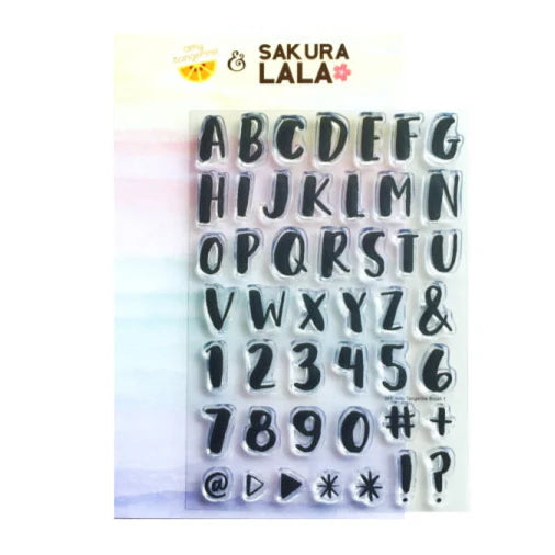 Amy Tangerine is one of the positive people around the industry. The words she writes and the way she lives is truly inspiring. Create your own positive thoughts with Amy's Brush1!
This stamp set is a collaboration between Sakuralala and Amy Tan, a designer who is very active in the American craft industry. These stamps are the perfect addition for your journal or planner!