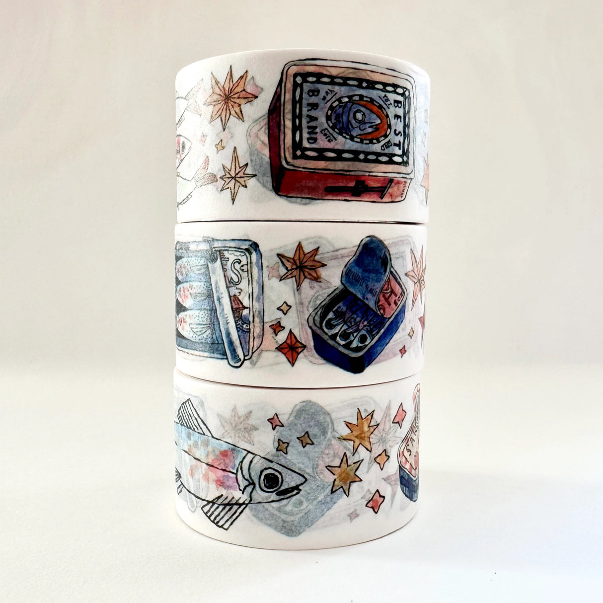 25mm wide sardine washi tape.