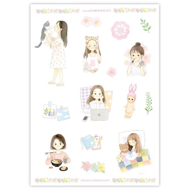 Self Care Sticker Sheet A5