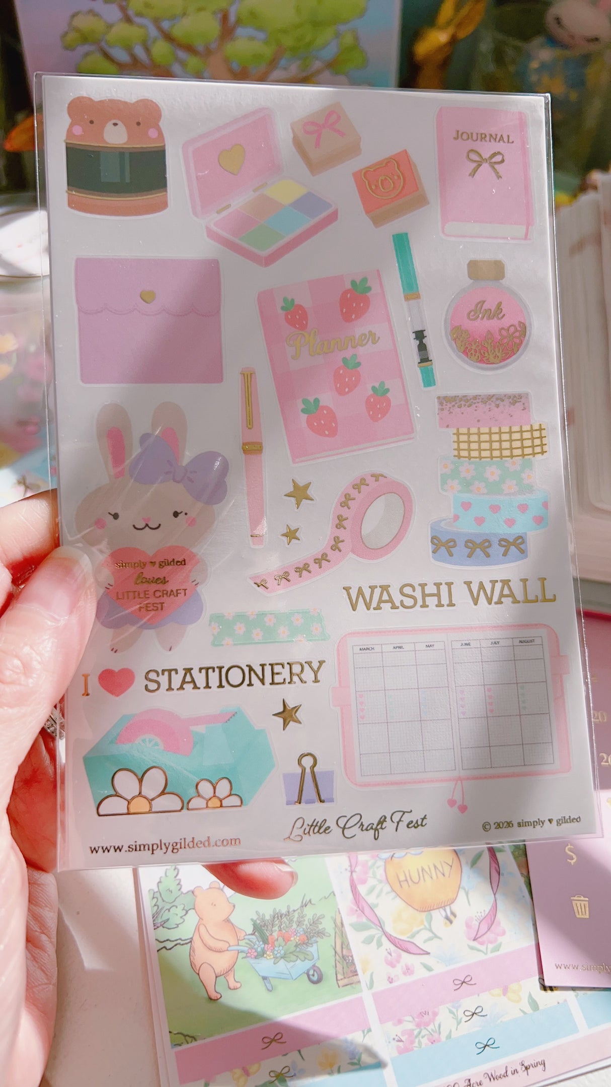 Simply Gilded Sticker Sheet - Little Craft Fest 2026 Exclusive