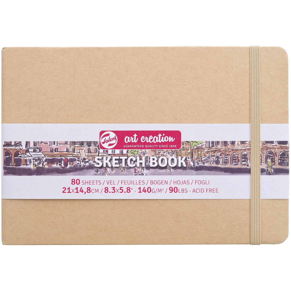 Cuaderno de bocetos de 8,2" x 5,8" Kraft