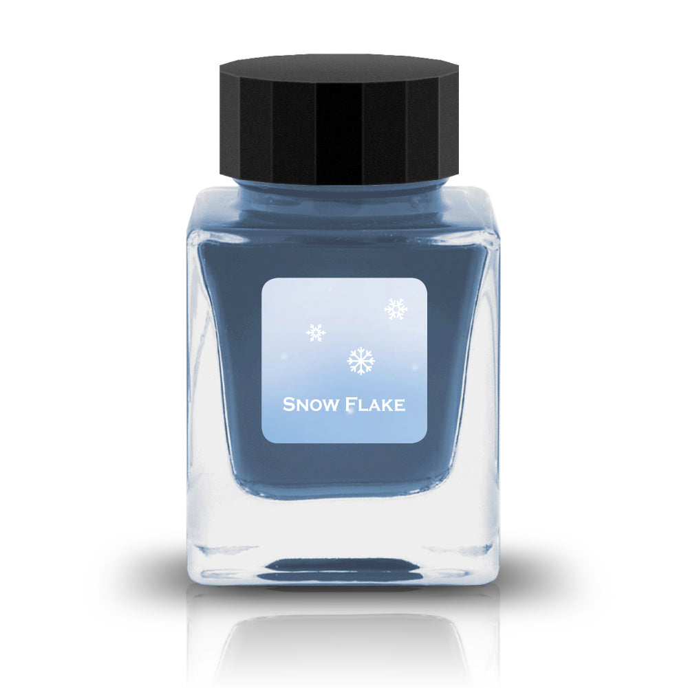 Snow Flake Ink (GLASS PEN ONLY)
The Snow Paradise Collection is inspired by the beauty of snow in the winter. Some of the inks in this collection feature a shimmering effect to bring to life the sparkle of a fresh winter snow.
RGB: 150, 282, 115
Blue
30ml
Shimmering
Glass Pen Only