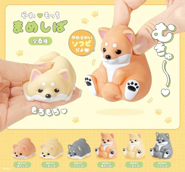 These adorable Shiba Inus are made of soft vinyl (sofubi).
Lineup (6 Variants):
Sitting Akita Shiba
Sitting Goma Shiba
Sitting Kuro Shiba
Lying Down Akita Shiba
Lying Down Goma Shiba
Lying Down Kuro Shiba