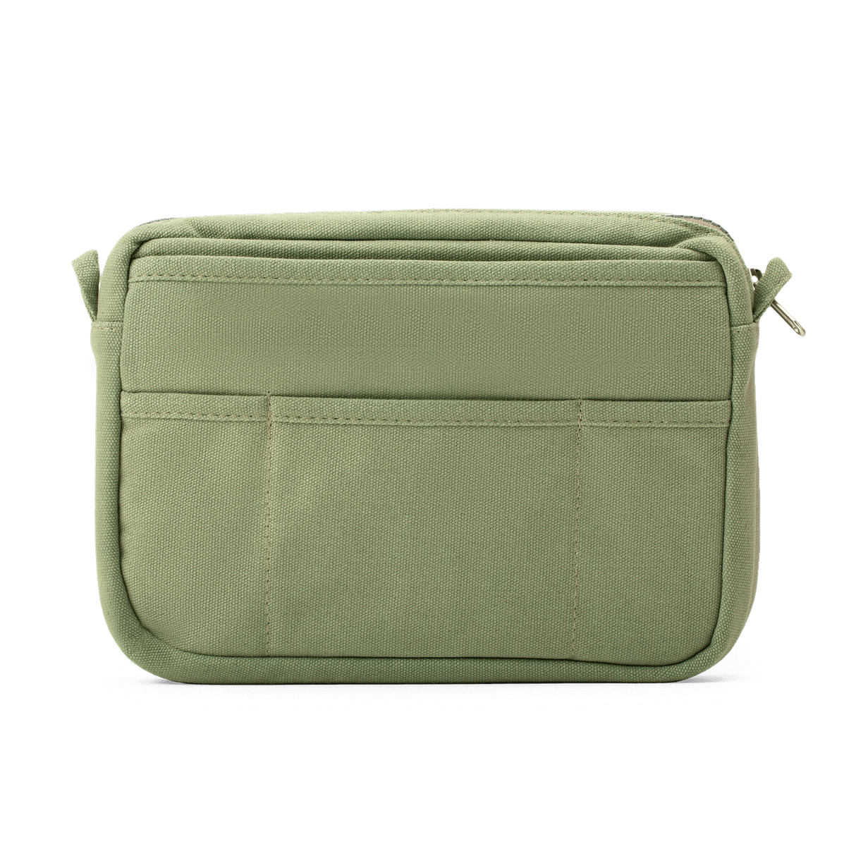 Features & Specs
Front layout: 8 slanted pockets + 3 directly behind
Interior: Main compartment fits an A5 notebook; two open compartments on each wall
Back panel: 3 wide exterior pockets + one full-length slip pocket
Quick-drying duck canvas — sturdy, breathable, and machine-washable
Convertible design — hooks for your own strap or a Soolla strap (coming soon)
Structured silhouette — holds its shape even when lightly packed
Full-width YKK zipper — smooth and durable
Compact profile — fits