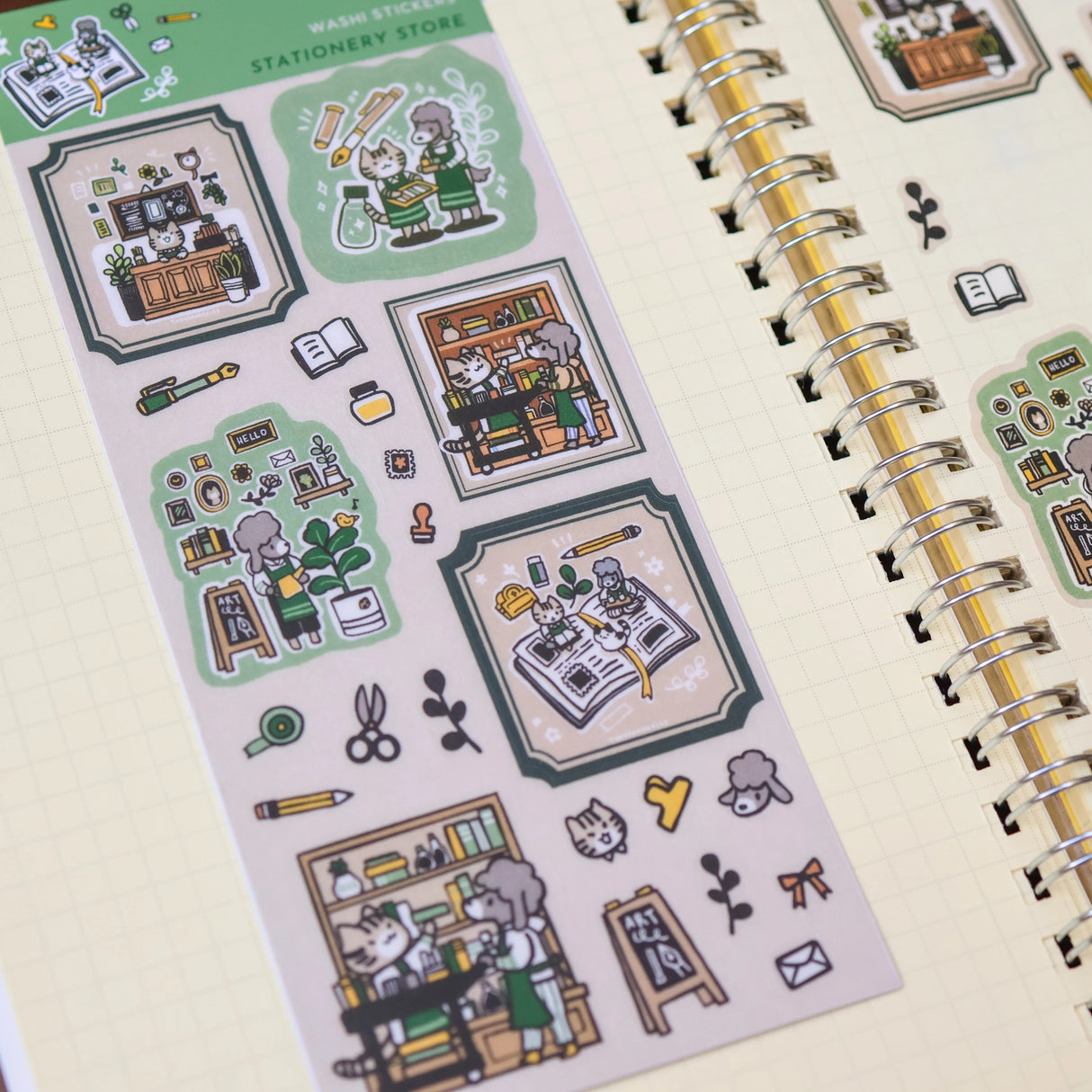 Sticker Sheet: 6 x 3 inches
Sticker Sheet Package: 7 x 3 inches
Printed in China
Design © Thousand Skies