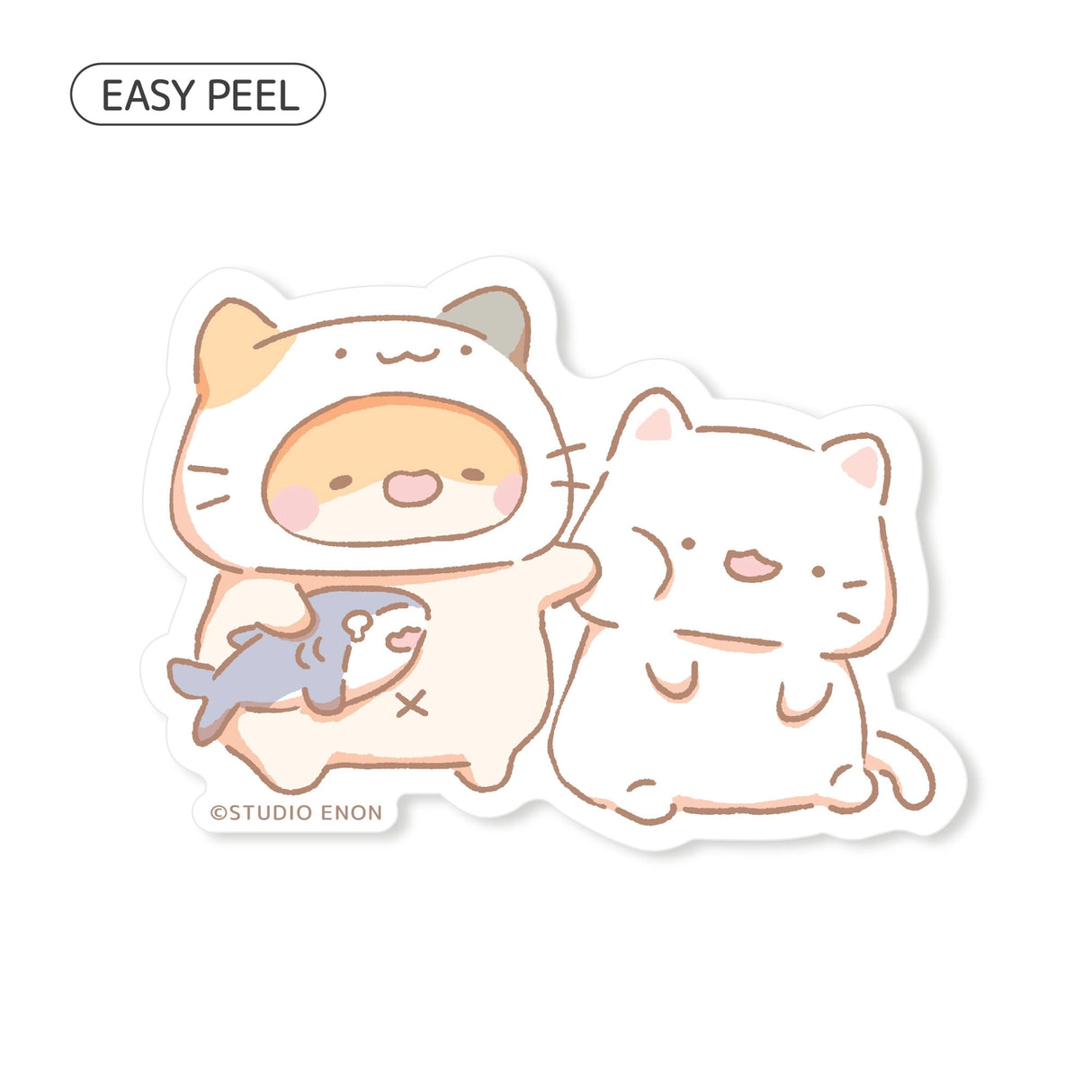Muffinmaru discovered the perfect way to enhance his bond his cat friend—becoming a cat. The matte coating on this sticker gives it a premium soft touch and the backing paper is cut for an easy peeling experience.
Dimensions: 2.7” x 1.9” (6.8cm x 4.9cm)
Material: PP
Waterproof
Quantity: 1 sticker