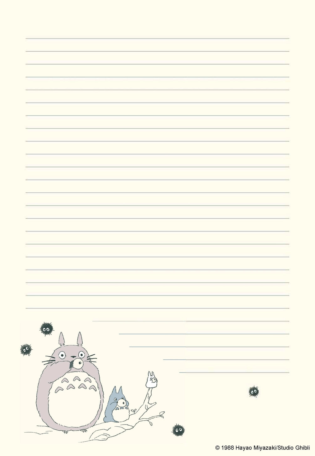 With 30 letter writing sheets (5 each of 6 unique designs) featuring iconic characters and scenes from the film, 30 coordinating envelopes, and two sticker sheets (envelope closures), this set is a lovely way to add a touch of whimsy to your correspondence.
Makes an outstanding gift for My Neighbor Totoro fans and anyone who loves Japanese art, stationery, and pop culture.