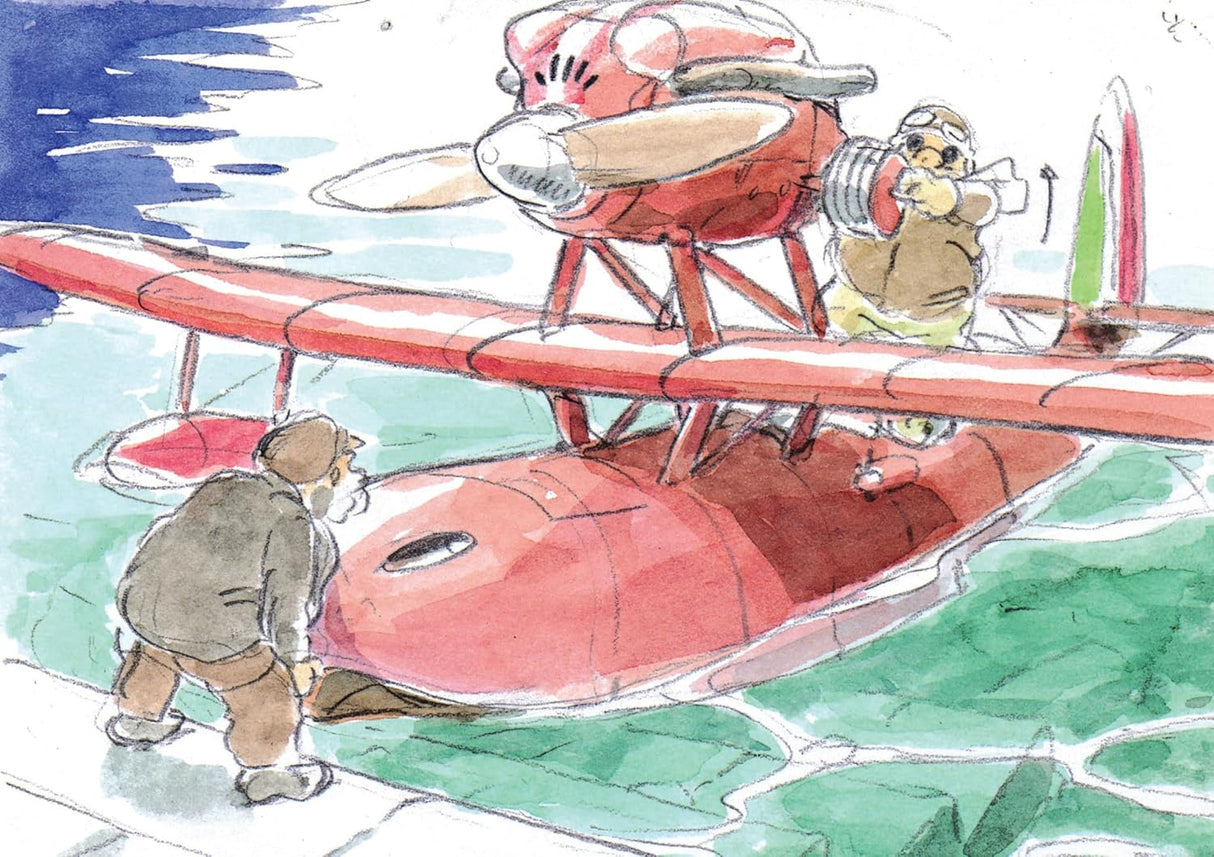 Take to the skies with this handy journal featuring rarely-seen concept art from Porco Rosso, Studio Ghibli's fantasy film about a bounty hunter under a mysterious spellÑand his ace flying adventures.
Complete with full-color artwork on the front and back covers, five interior spreads of concept art, and spot illustrations throughout, this journal is the perfect keepsake for Studio Ghibli fans and animation enthusiasts of all ages.
