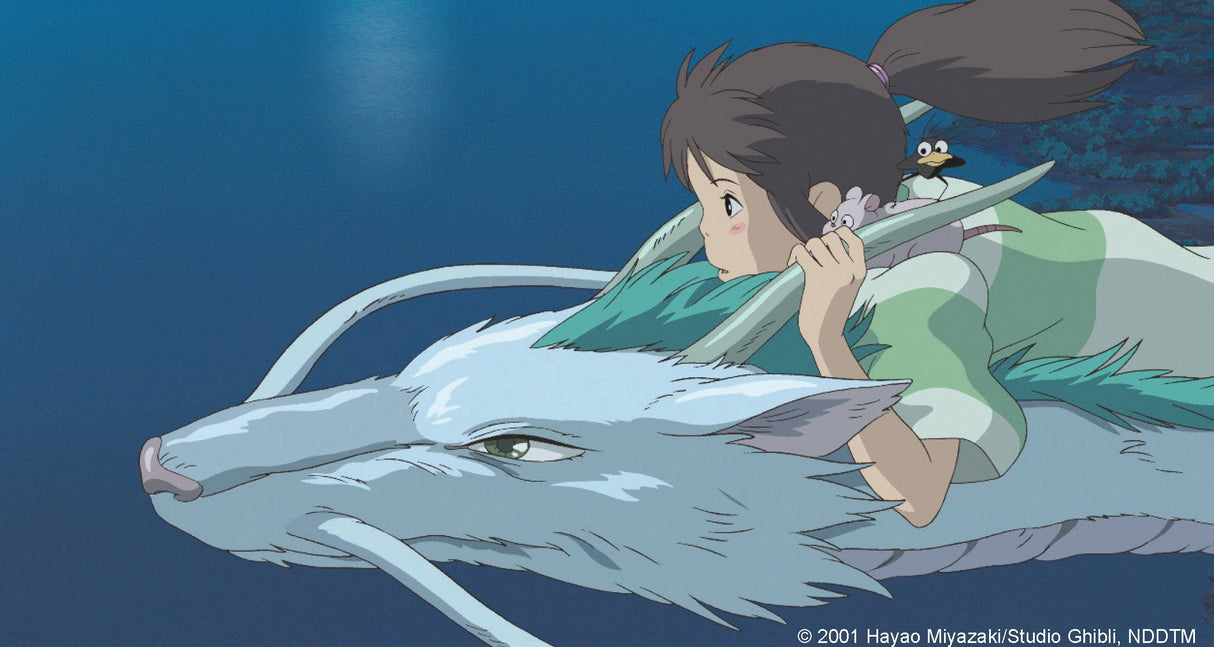 Connect with loved ones near and far with these notecards featuring film stills from Spirited Away, Studio Ghibli's award-winning film about a young girl's journey through the spirit realm.
Includes 16 folded cards with full-color artwork (8 designs, repeating twice) and 16 envelopes in a lovely gift box with a pull-off lid.
Pair this boxed set with other themed merchandise, including Spirited Away Journal, Spirited Away Sketchbook, Studio Ghibli 100 Collectible Postcards volumes 1 and 2, and more, to cr