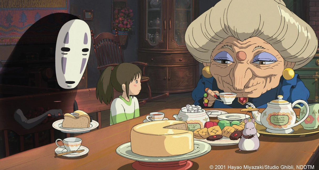 Connect with loved ones near and far with these notecards featuring film stills from Spirited Away, Studio Ghibli's award-winning film about a young girl's journey through the spirit realm.
Includes 16 folded cards with full-color artwork (8 designs, repeating twice) and 16 envelopes in a lovely gift box with a pull-off lid.
Pair this boxed set with other themed merchandise, including Spirited Away Journal, Spirited Away Sketchbook, Studio Ghibli 100 Collectible Postcards volumes 1 and 2, and more, to cr