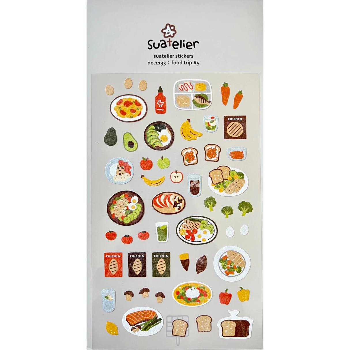 Bring delicious charm to your journal, planner, or happy mail with the Food Trip #5 sticker sheet from Suatelier. Packed with adorable food illustrations and cozy snack‑time moments, this sheet captures the joy of eating well and savoring the little things. Known for their soft colors and playful aesthetic, Suatelier stickers add an instant dose of warmth and whimsy wherever you place them.
Package measures approx. 8" x 3.5"
Includes 1 sticker sheet