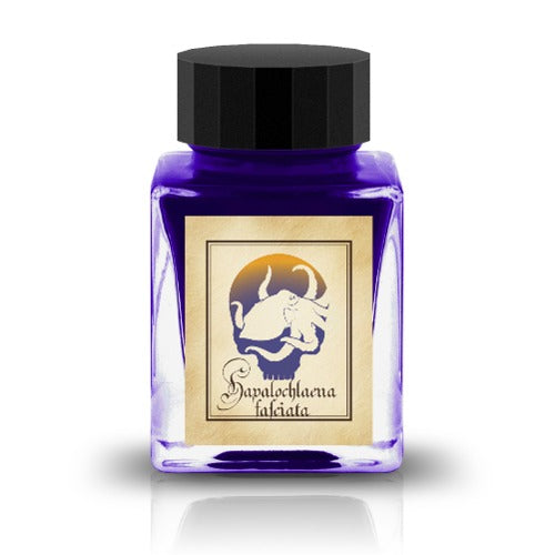The Special Collaboration collection features inks from Tono & Lims during the "A Space Walk 2025" event in New York City! These collaboration inks shine uniquely with playful elements such as shimmer paired with fluorescent colors. This Poison collection contains the most amount of shimmer in the history of Tono & Lims inks, therefore only being compatible with glass pens. The vibrant colors from this collection are inspired by predators and nature, imitating the concept of poisonous plants and ani