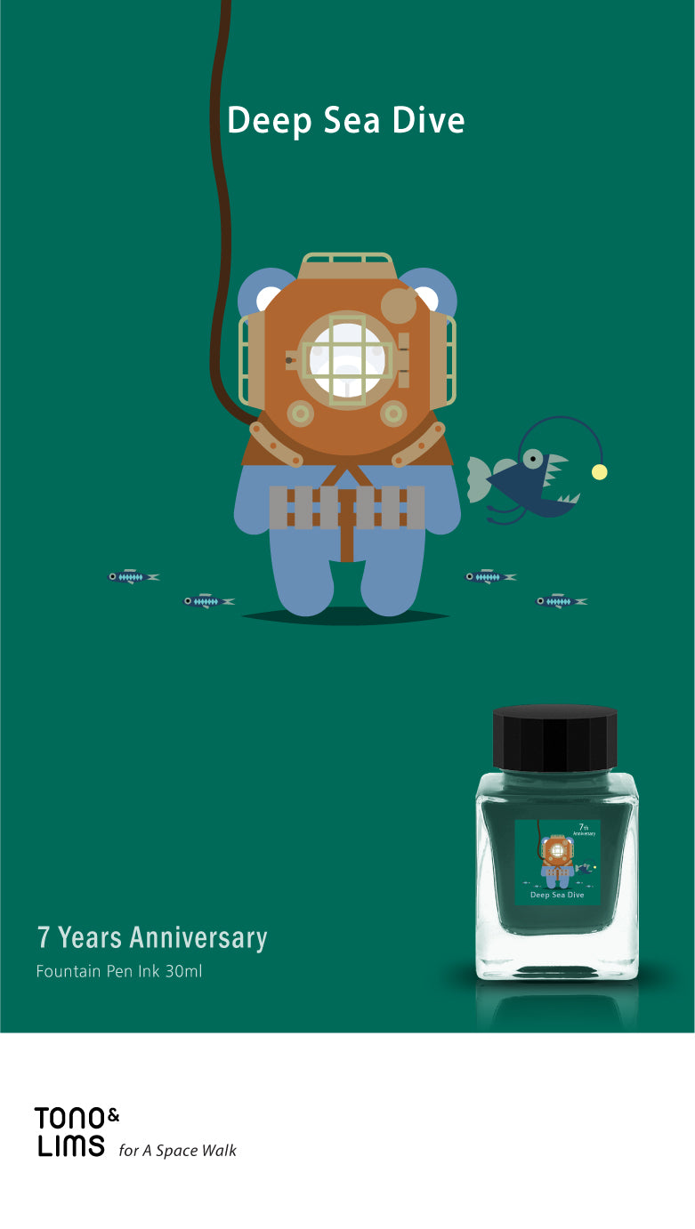 This collection was created to celebrate the 7th anniversary of Tono & Lims. This collection features two inks that create strong visual impacts on paper.
30ml