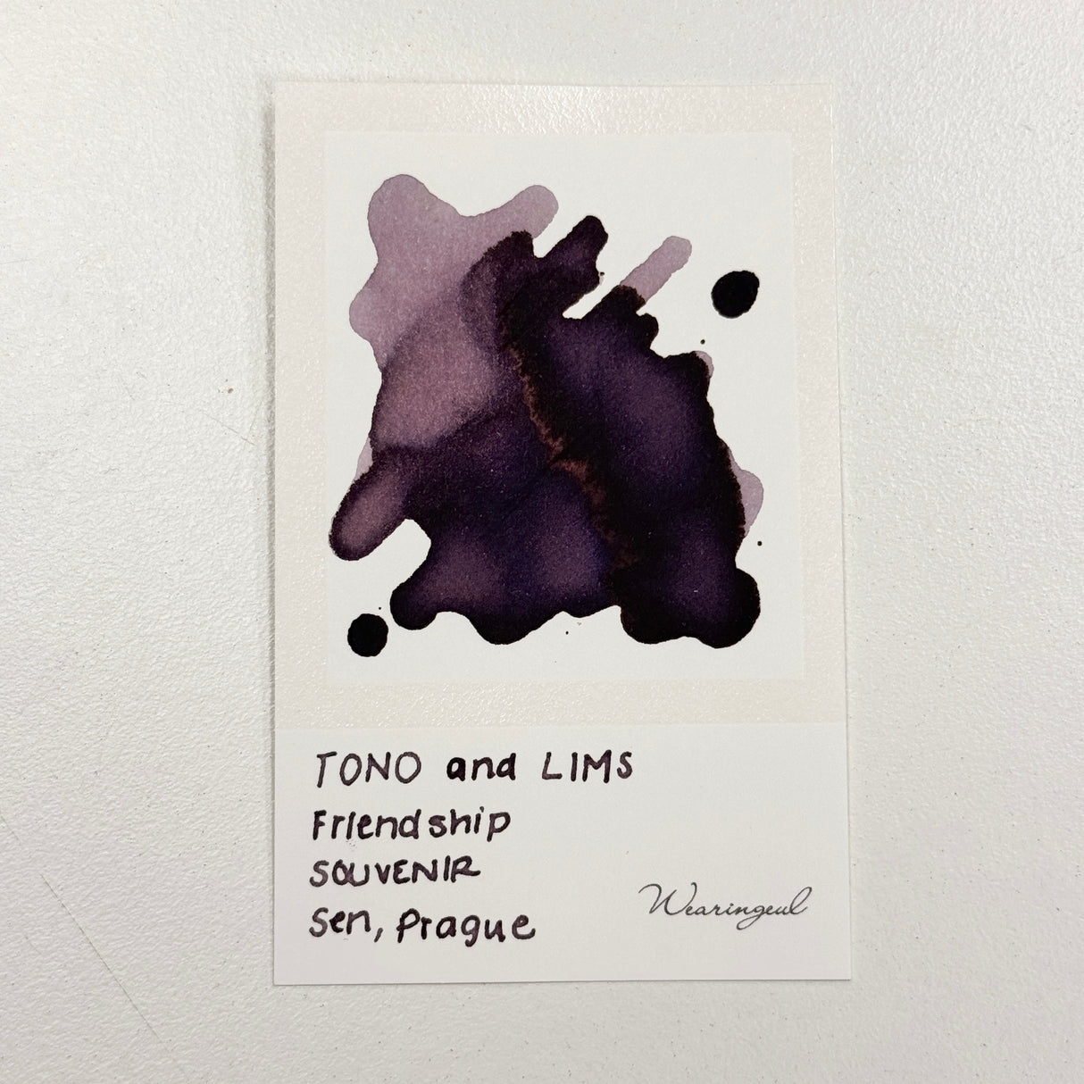 TONO & LIMS Ink - Friendship - SOUVENIR Sen, Prague