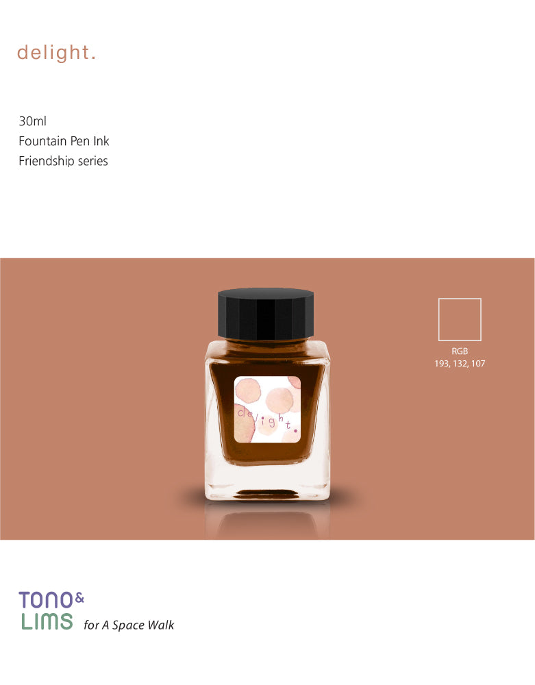Tono & Lims Friendship Line Fountain Pen Ink Collection where every ink in the Friendship Line embodies the power of friendship through beautifully crafted colors that flow effortlessly on the page. Add a personal touch to your work with a variety of hues that are as diverse and special as the friendships we cherish.
30ml