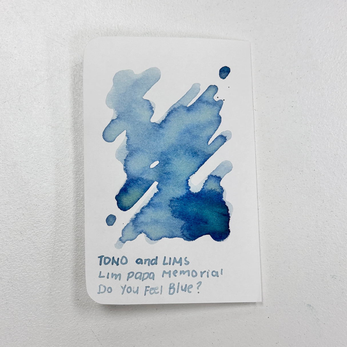 TONO & LIMS Ink - Lim Papa Memorial - Do You Feel Blue Ink