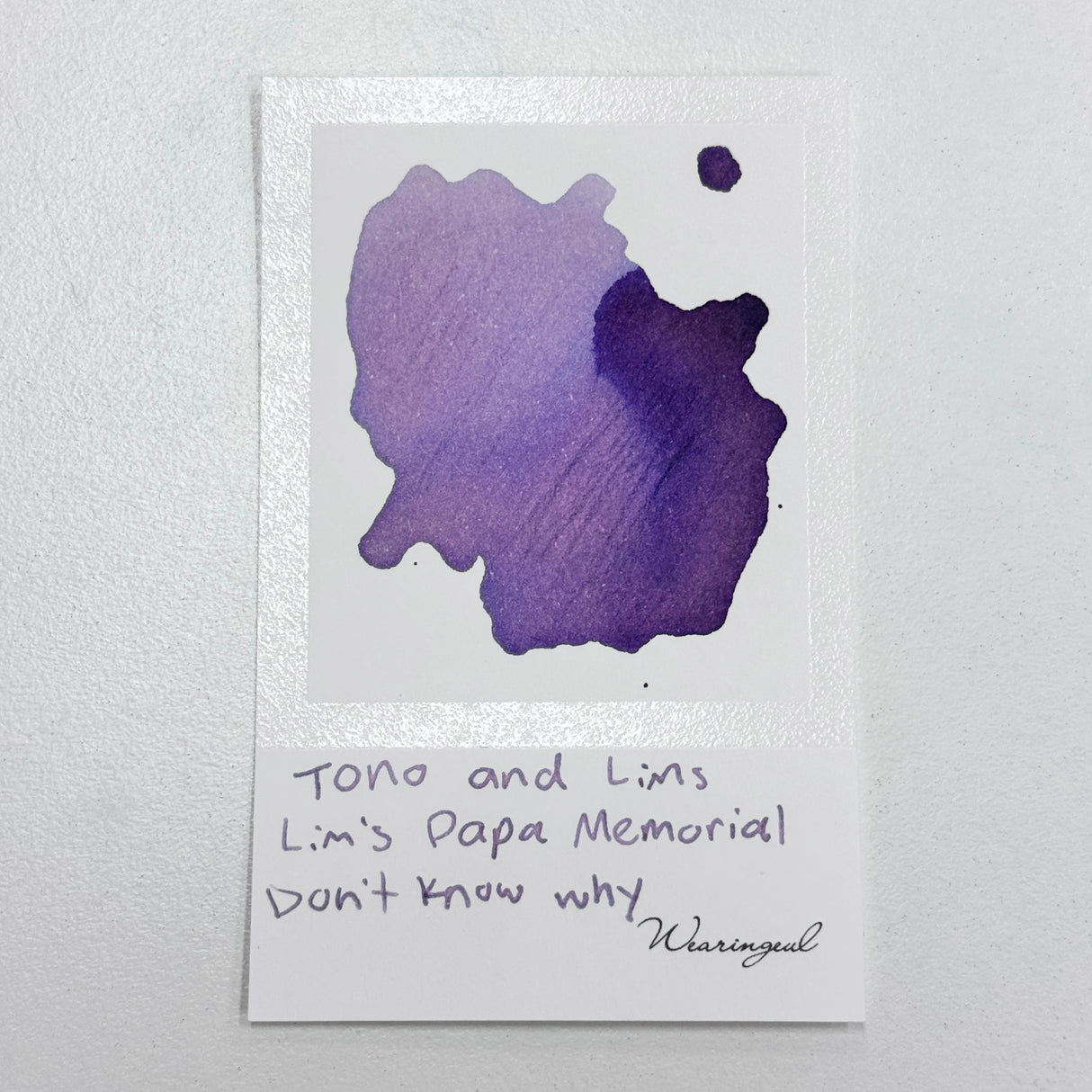 TONO & LIMS Ink - Lim Papa Memorial - Don't Know Why