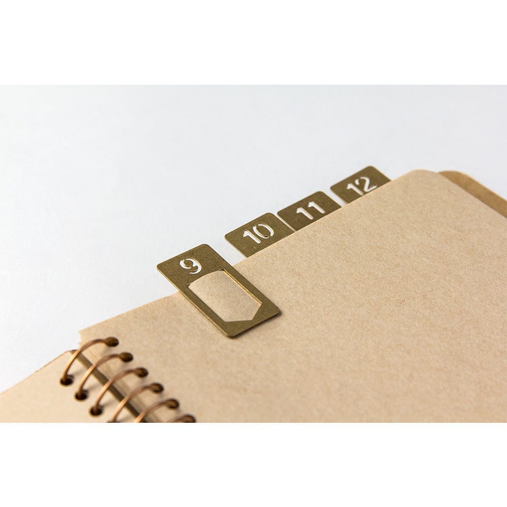 TRAVELER'S COMPANY Brass Clips Number