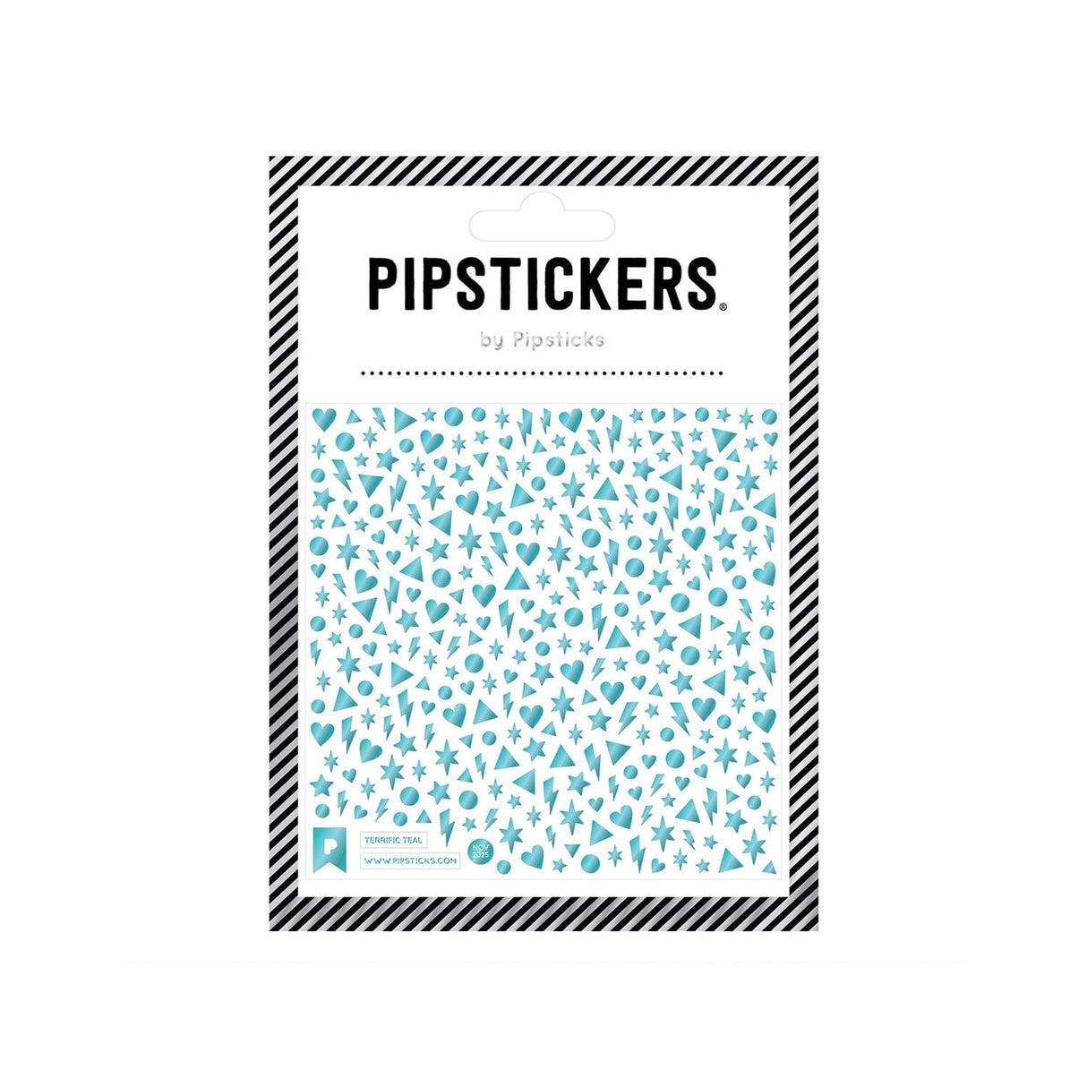 Mini stickers in the most DREAMY teal foil adorn this PipSticker sheet. WIth more than 350 tiny stickers you can add a little (or a lot!) of shimmer on everything you touch! Perfect for journaling, crafting, and adding some glittery touches to all your mail and projects!
Includes one 4" x 4" sheet of Terrific Teal PipStickers with 390 individual stickers.