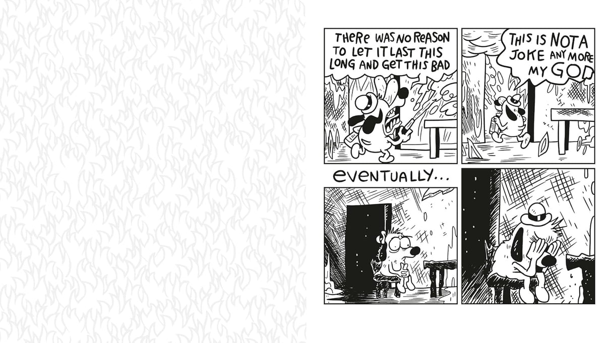 This Is Fine: The Official Coloring Book
Calm yourself from a world on fire with this officially licensed coloring book featuring Question Hound, the star of KC Green’s iconic "On Fire" comic, which captivated the world with three simple words: “This is fine.”
This is Fine: The Official Coloring Book presents 40 new and classic, hilarious (and horrific) illustrations of Question Hound trying to navigate the extremely relatable everyday struggles determined to beat him down. When you don’t know whether to