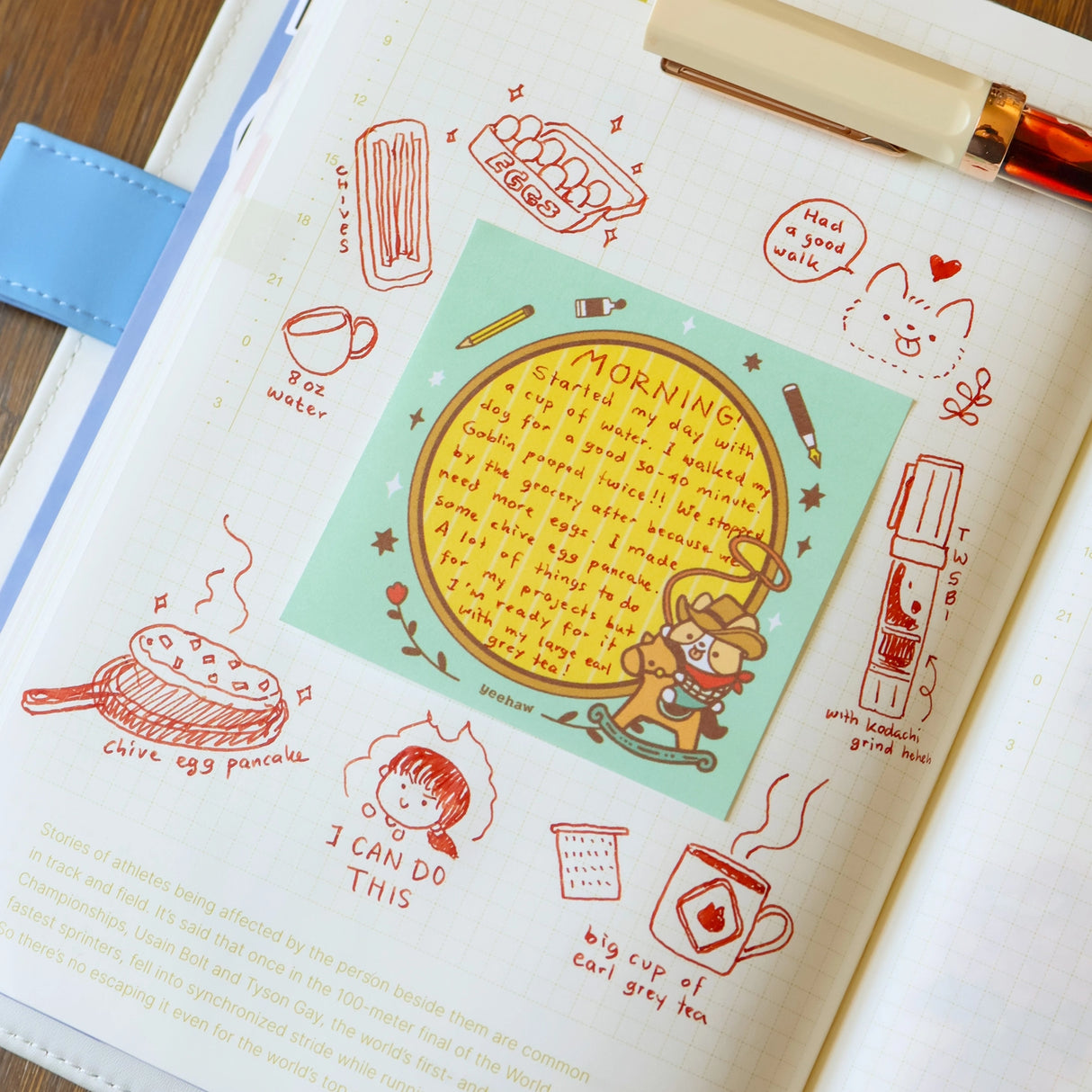 Full color sticky notes featuring a corgi dressed as a cowboy
3x3 inches
25 sheets
Printed with 3M