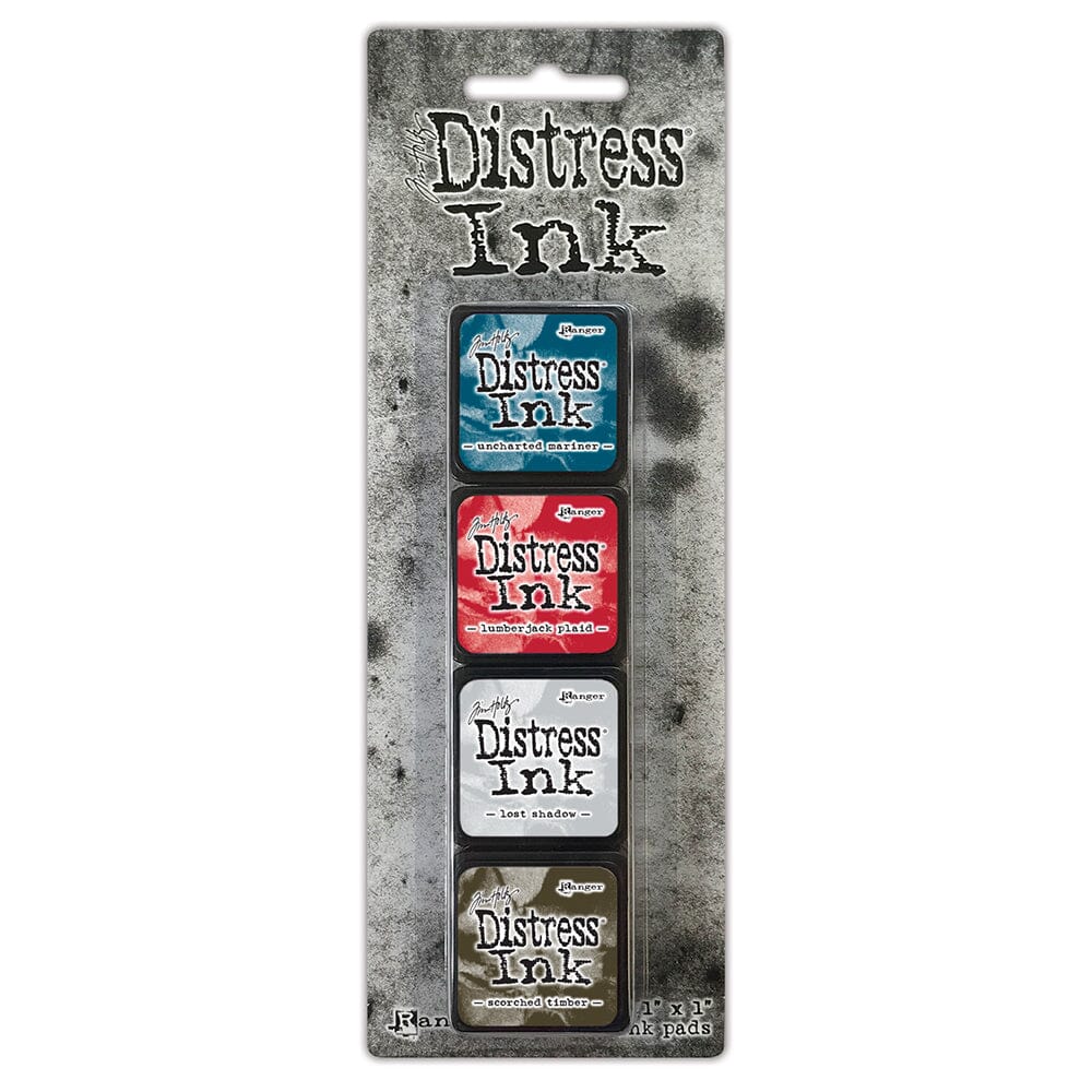 Tim Holtz® Mini Distress Ink Pads are a collection of 1 x 1 water-based dye inks. Like their larger counterpart, the Minis feature a raised felt pad with ink that is reactive with water and coordinates with the Distress palette of products. Each ink pad is stackable and fade resistant. Mini Ink Pads can be re-inked with matching Distress Ink Re-inker. Sold in both coordinating sets and individually.