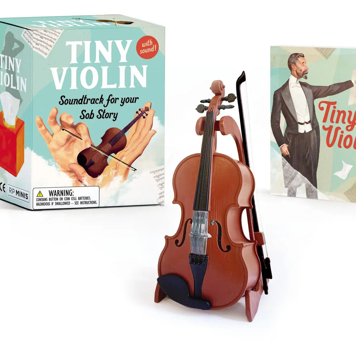 Drown out petty complaints with Tiny Violin! This kit includes everything you need to quell those crocodile tears: