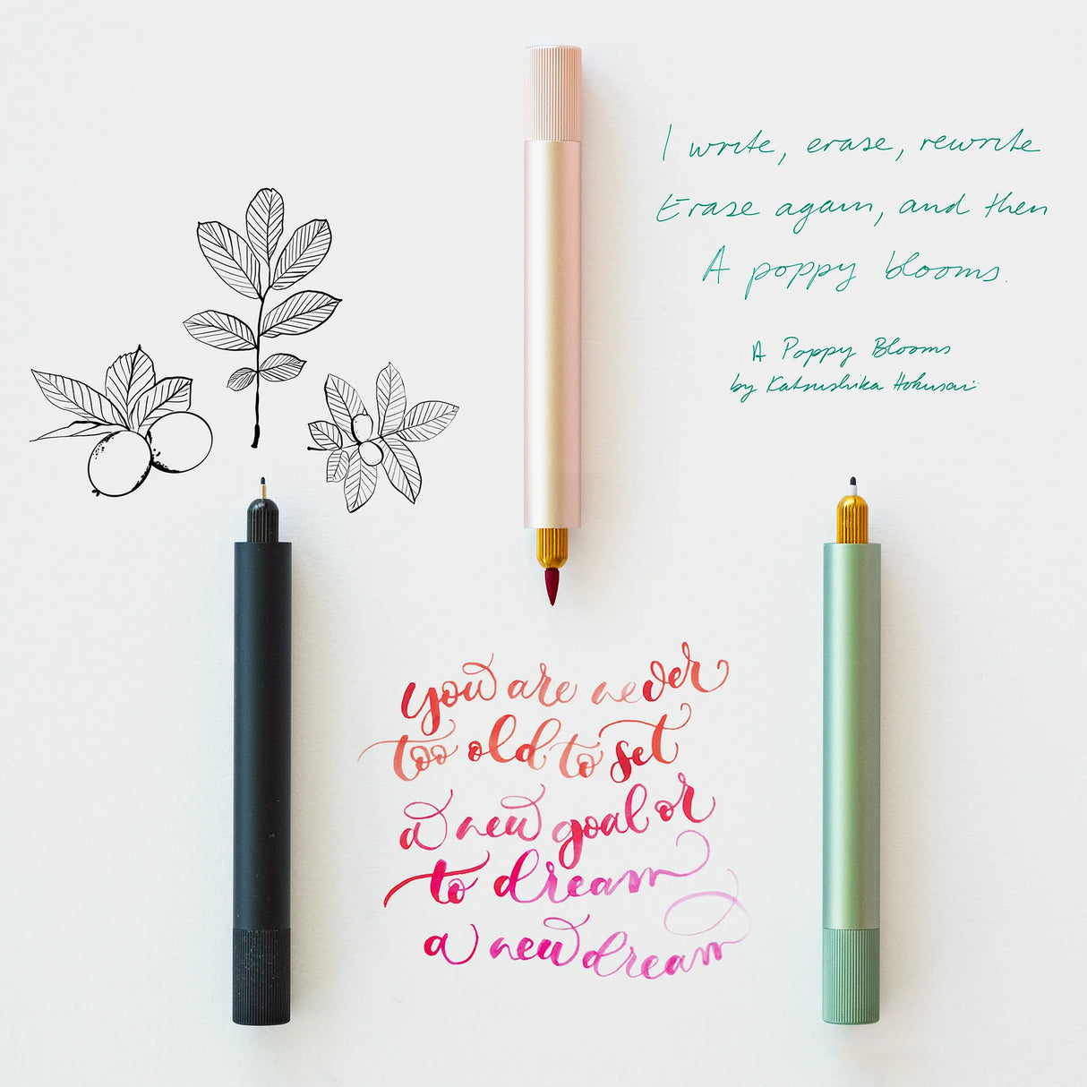A Mini Pen for Your Big Ideas
The Lumos Mini is a beautiful and infinitely refillable fineliner, writing, and brush pen, including 9 professional artist's tips and 2 writing tips, all in a compact, pocket-friendly package.