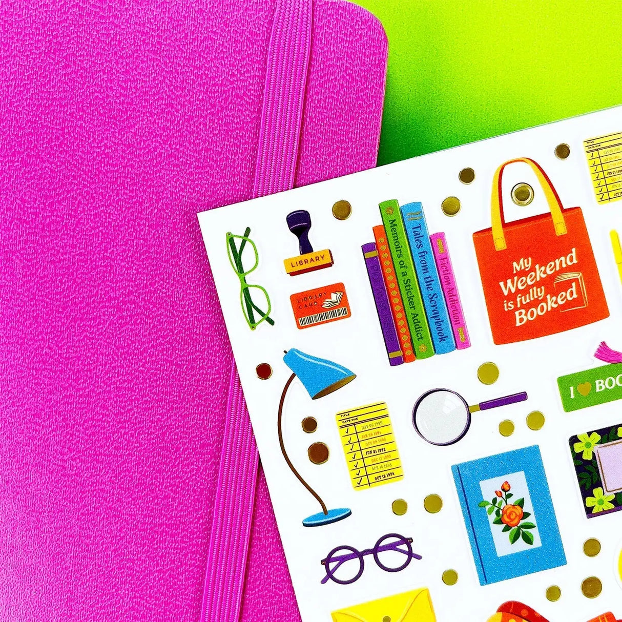 PipStickers are the PERFECT gift for the sticker lover in your life - even if it's you! These unique PVC designs with gold foil accents come on a clear backing and cannot be found anywhere else.
Includes one 3" x 7" sheet of Tote-ally Bookish PipStickers and includes the Pipsticks manifesto.