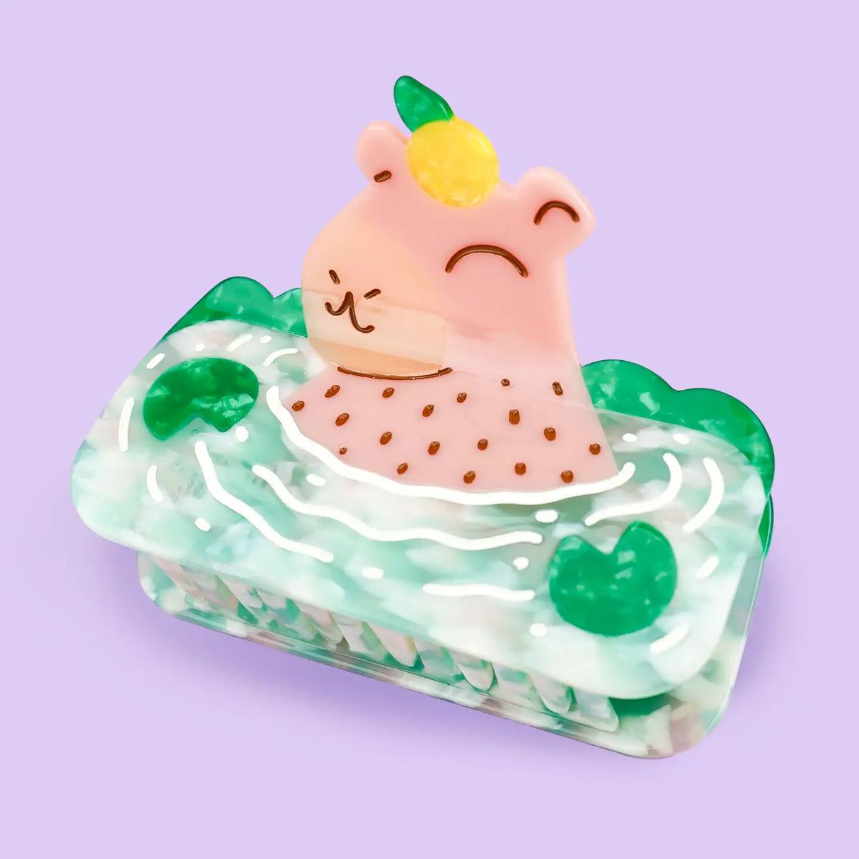 Turtle Soup Capybara Cute Hair Claw