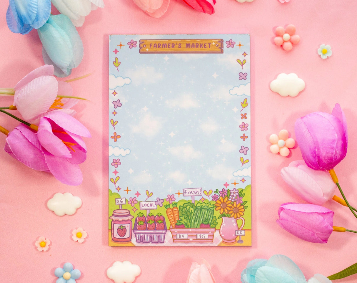 Unicorn Eclipse - Farmers' Market Notepad
✧Size & Materials✧
Size (WxH): 4 in x 6 in
50 sheets, NOT sticky