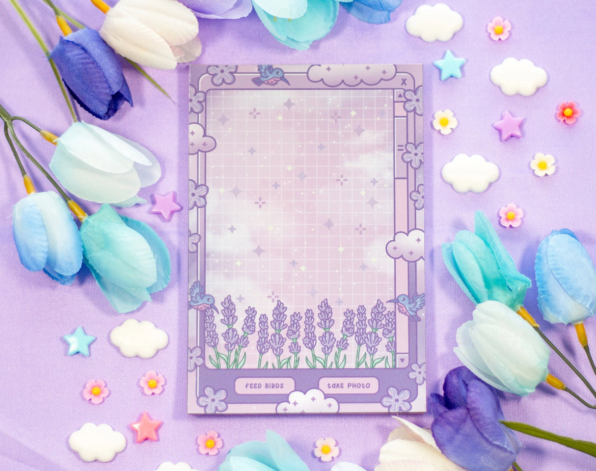 Unicorn Eclipse - Lavender Dreams Notepad
✧Size & Materials✧
Size (WxH): 4 in x 6 in
50 sheets, NOT sticky